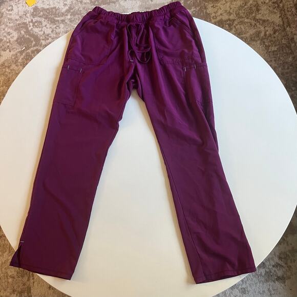 SCRUBS Pants, Wine Color Large, Scrubstar - Picture 2 of 5